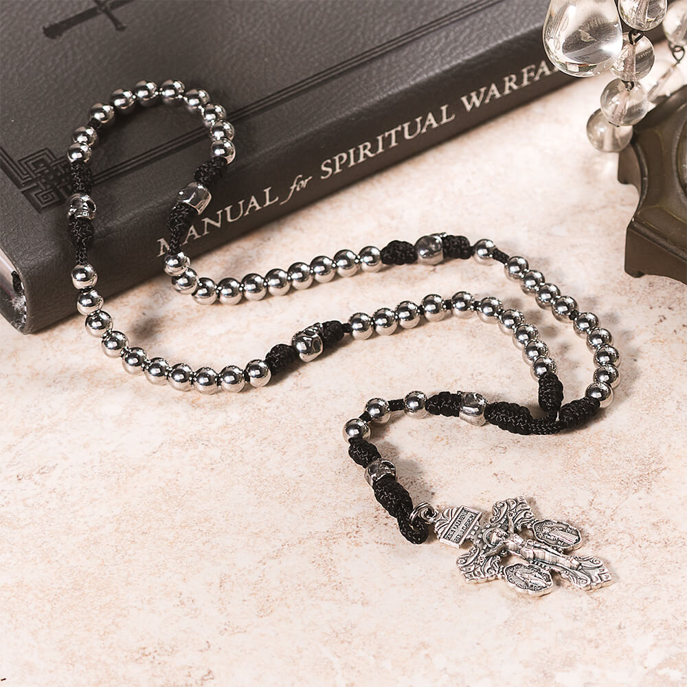 Mini Memento Mori Pardon Crucifix Paracord Rosary – Rosary.com