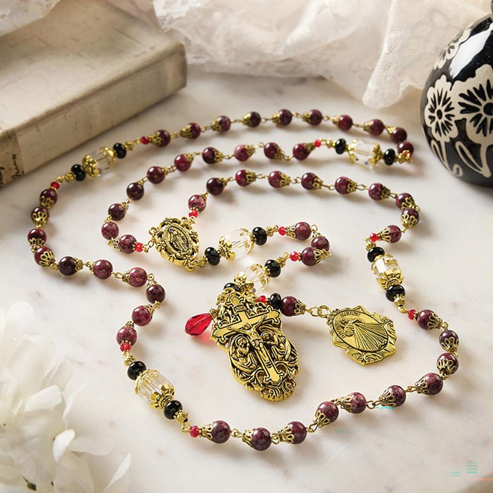 Divine Mercy Vintage Style Rosary