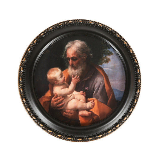 Saint Joseph Round Rosary Box