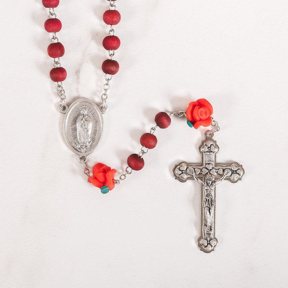 Rosebud Guadalupe Scented Rosary