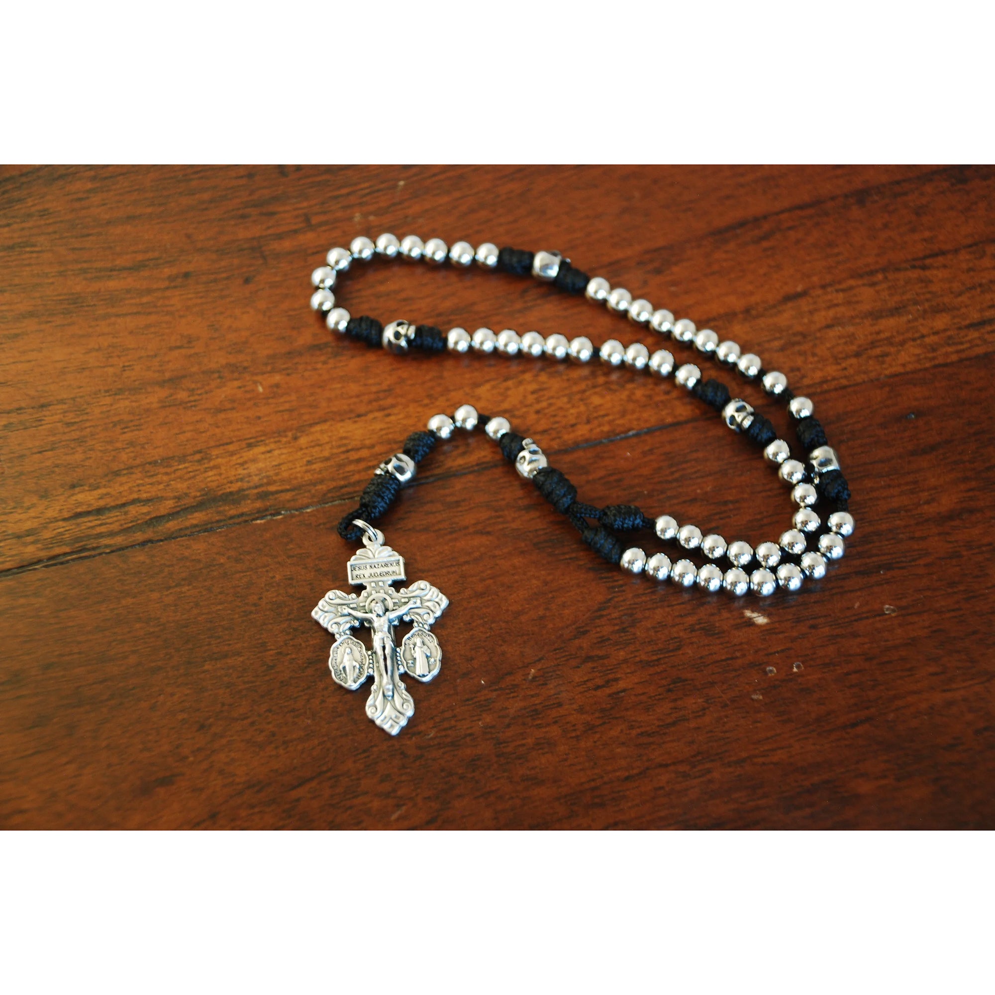 Mini Memento Mori Pardon Crucifix Paracord Rosary – Rosary.com