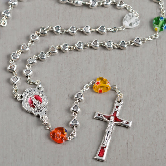 Murano Heart Rosary