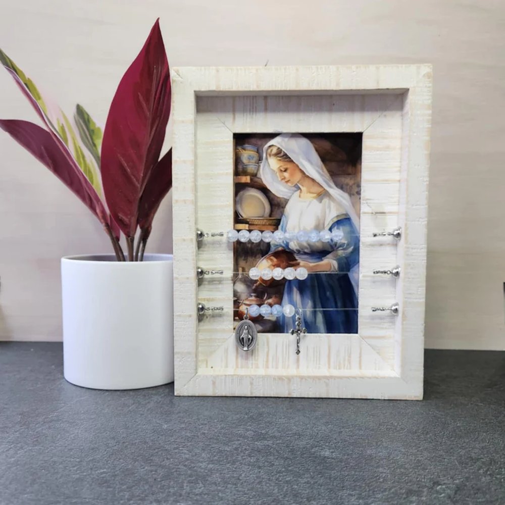Kitchen Madonna Framed Print Abacus Rosary – Rosary.com