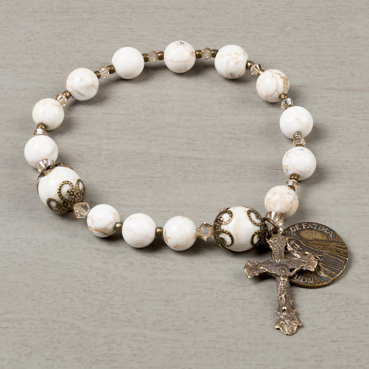 Promises of Fatima Heirloom Rosary Bracelet