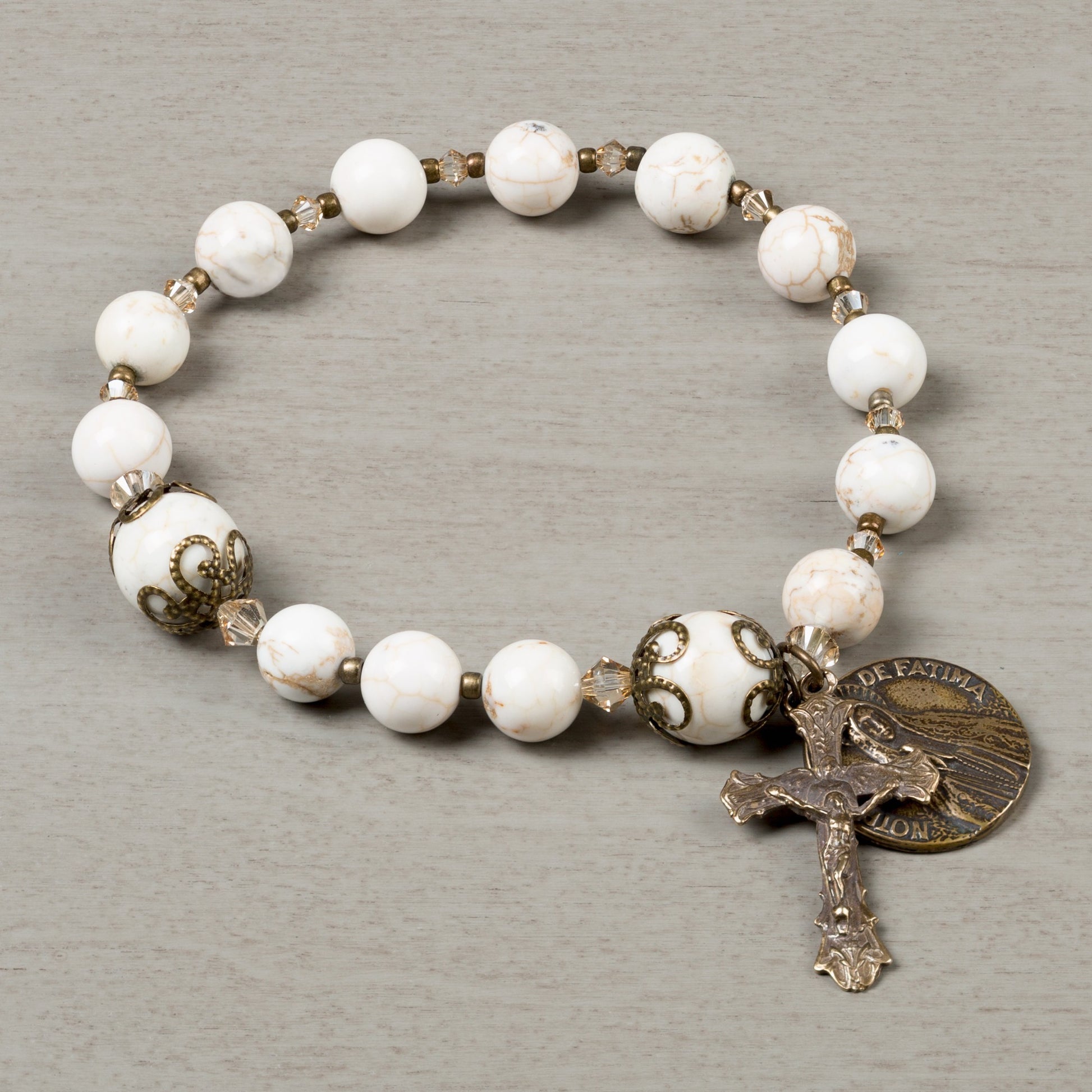 Promises of Fatima Heirloom Rosary Bracelet