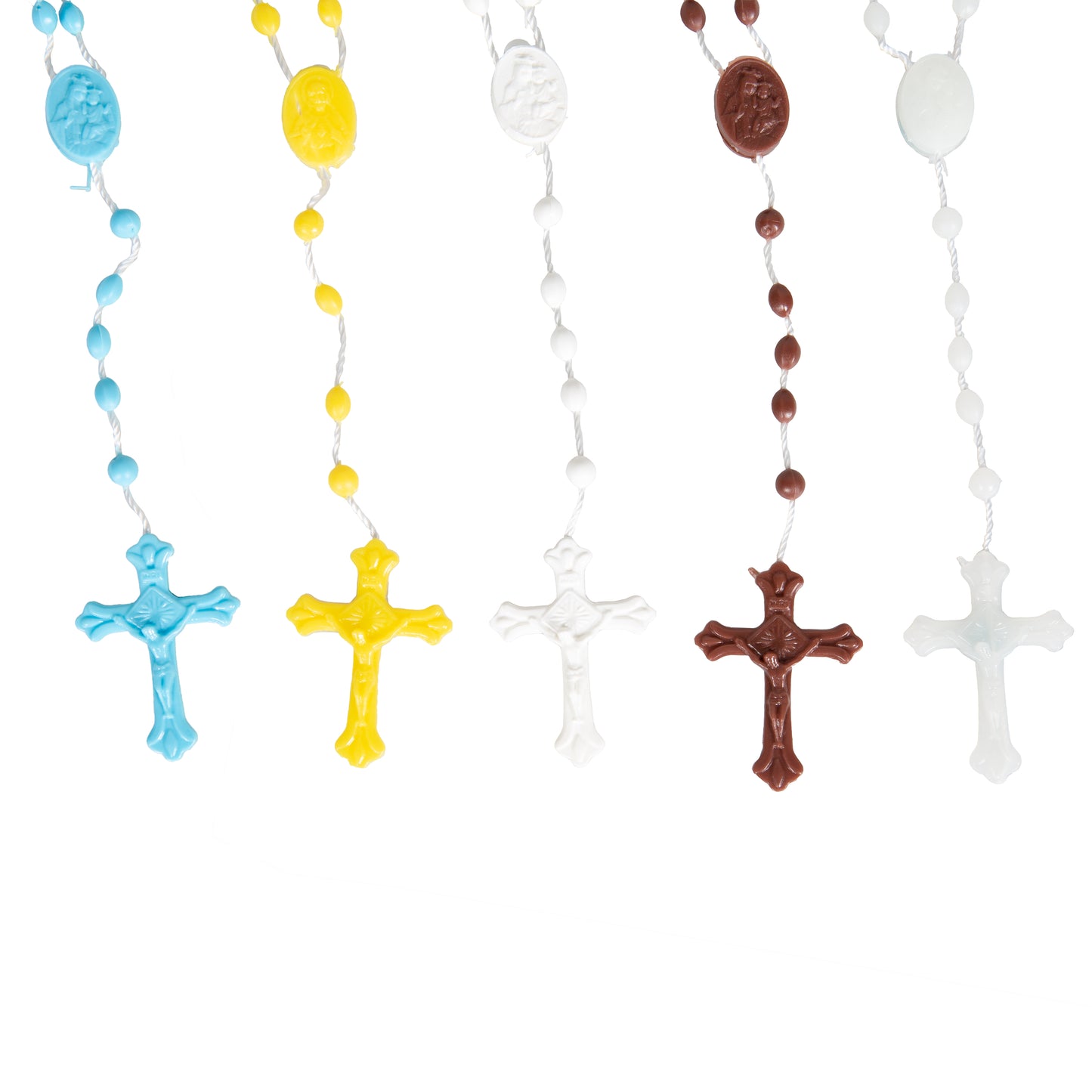 Color Mix Plastic Rosaries - Package of 25