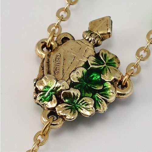 St. Patrick Gold Plated Rosary