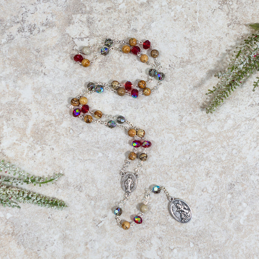 Swarovski & Bohemian Glass St. Michael Chaplet