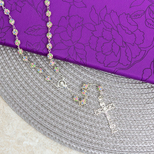 Swarovski Pastel Pave Rosary