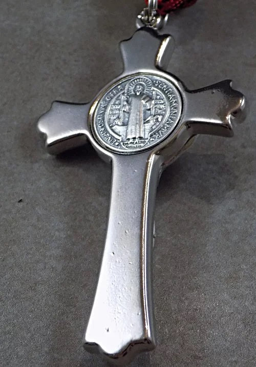 Black Monk Rosary in Red & Black