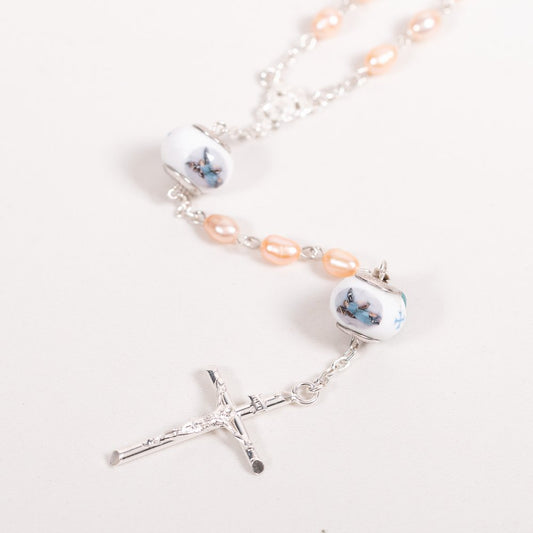 Italian Freshwater Pearl St. Michael Rosary