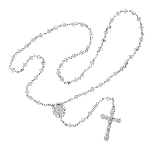 Swarovski Iridescent Clear Crystal Rosary