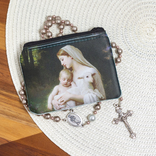 L'Innocence Rosary and Pouch Set