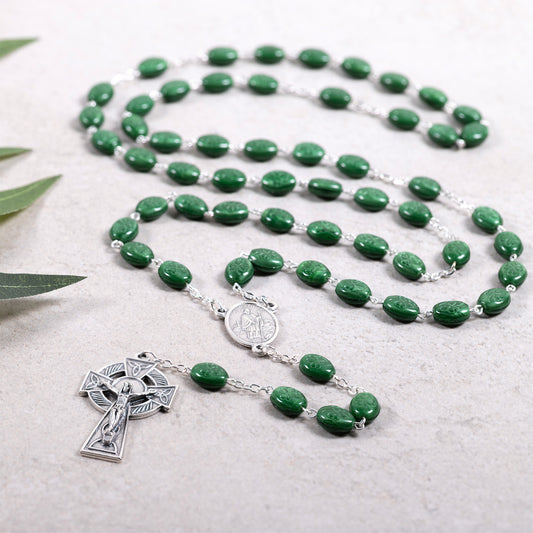 Green Shamrock Rosary