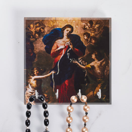 Our Lady Undoer of Knots Rosary Rack