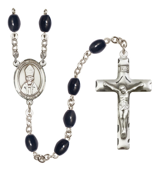St. Anselm of Canterbury Black Rosary