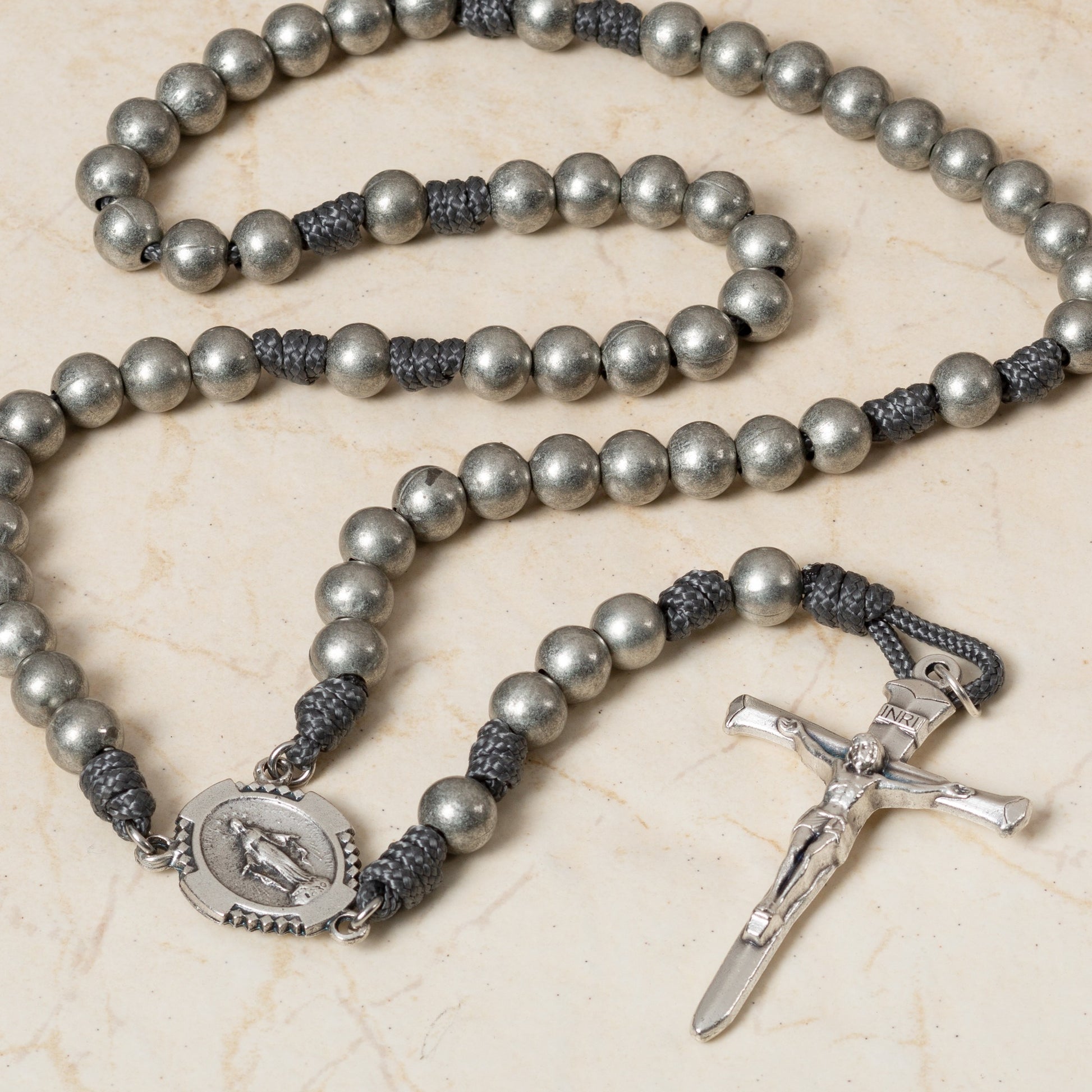 Miraculous Medal Paracord Rosary –