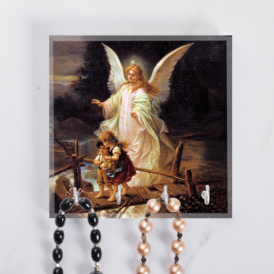 Guardian Angel on the Perilous Bridge Rosary Rack