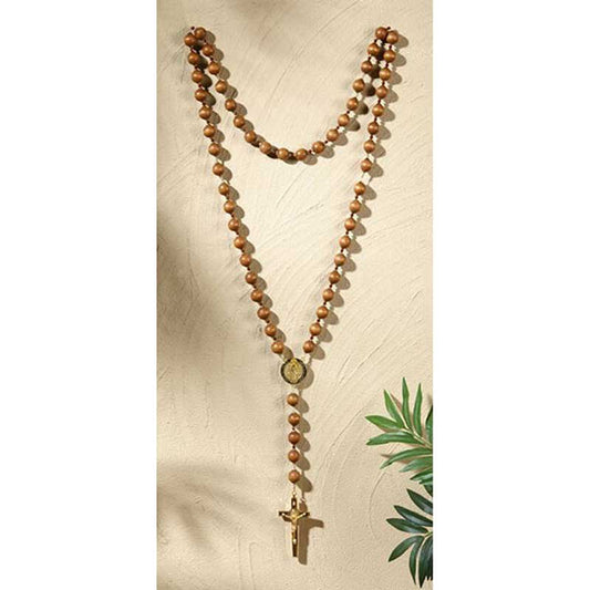 Wooden St. Benedict Medal Wall Rosary