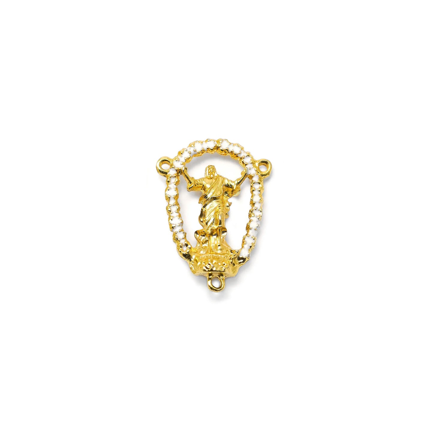 Ghirelli Aulite & Red Tiger Eye Risen Christ Rosary