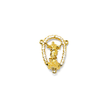 Ghirelli Aulite & Red Tiger Eye Risen Christ Rosary