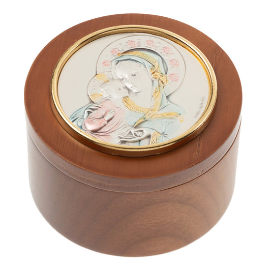Madonna & Child Wooden Keepsake Box