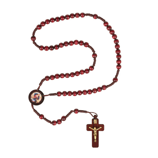 Mary Undoer of Knots Wood Rosary