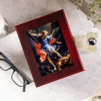 Sea of Galilee Cherry Rosary Keepsake Box