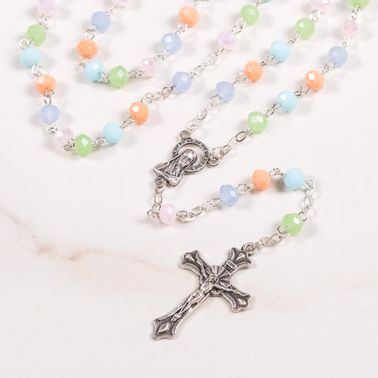 Handmade Blue Ombre Lourdes Rosary