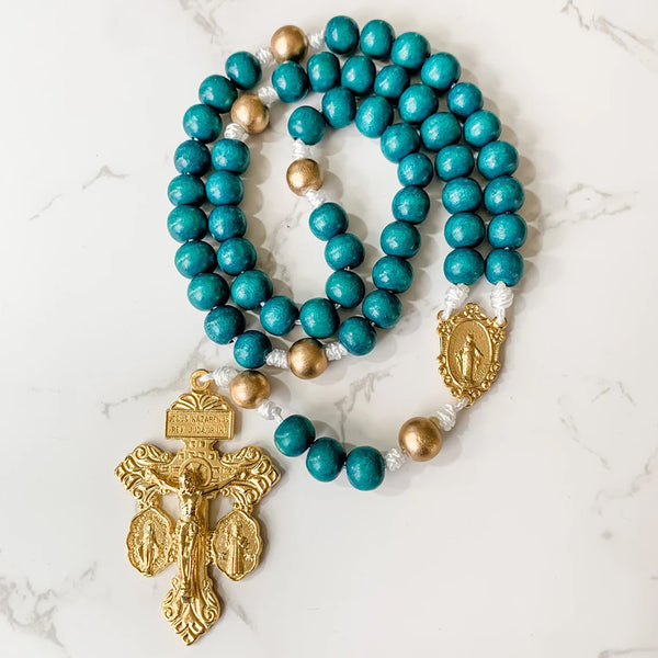 Corded Miraculous Medal & Pardon Crucifix Rosary – Rosary.com