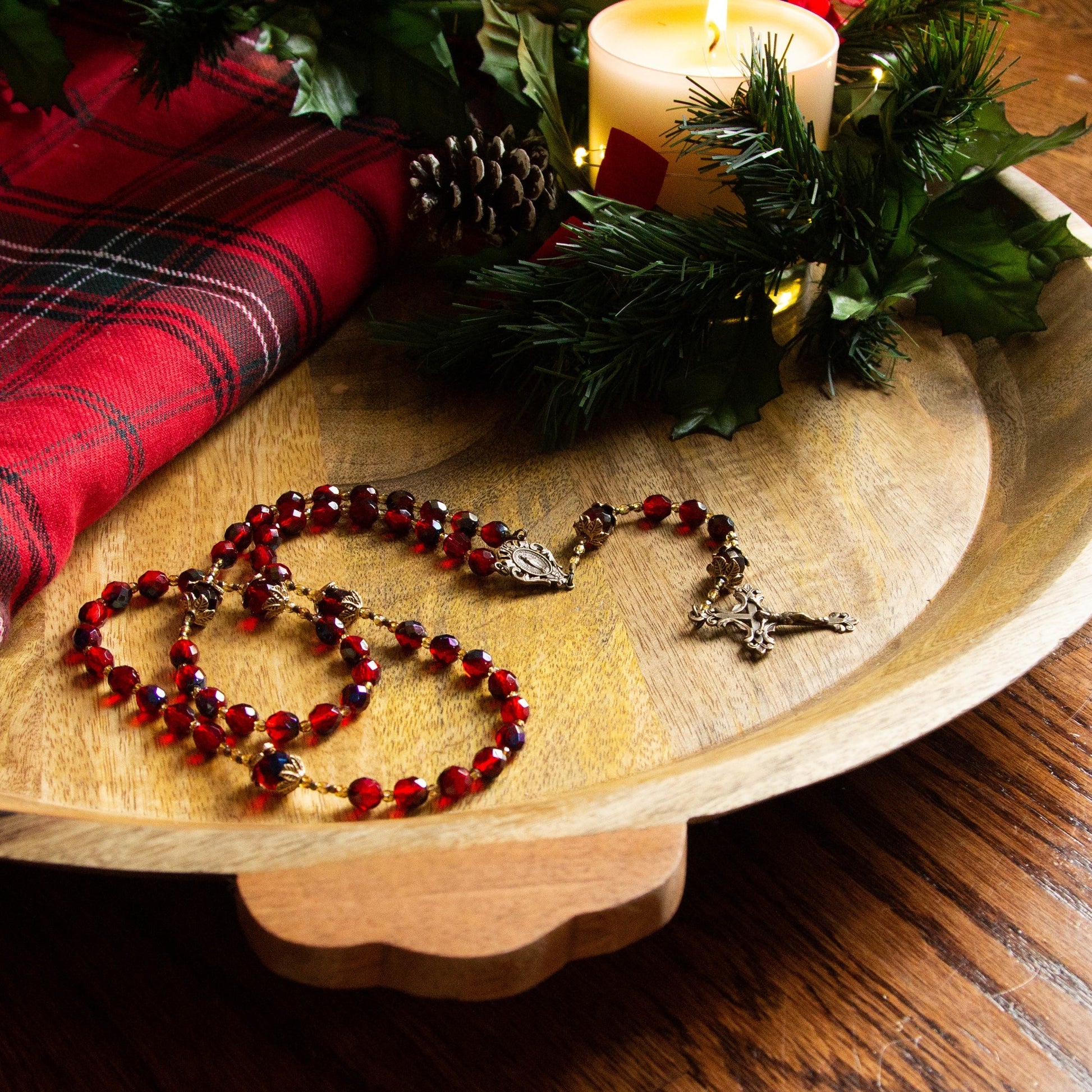 Joy To The World Red Rosary