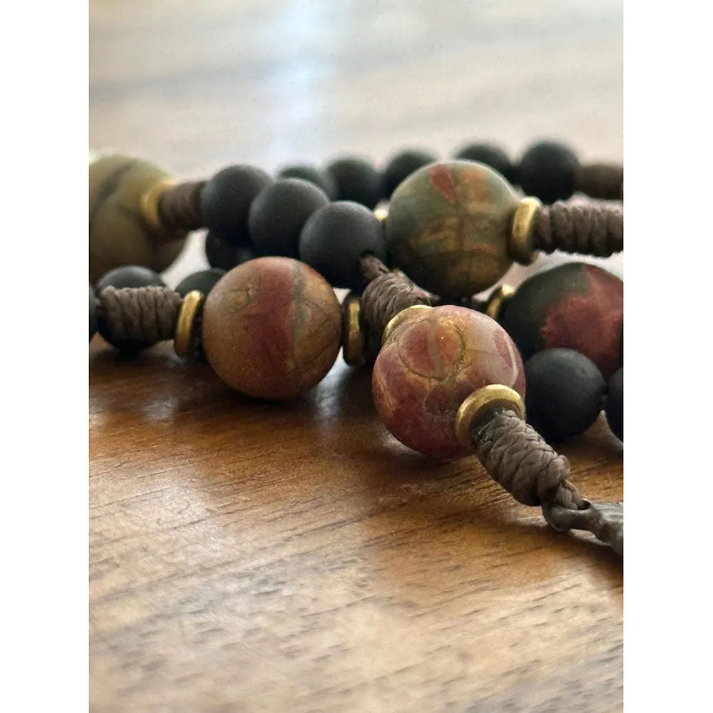 Rustic Sandalwood Our Lady of Guadalupe Rosary