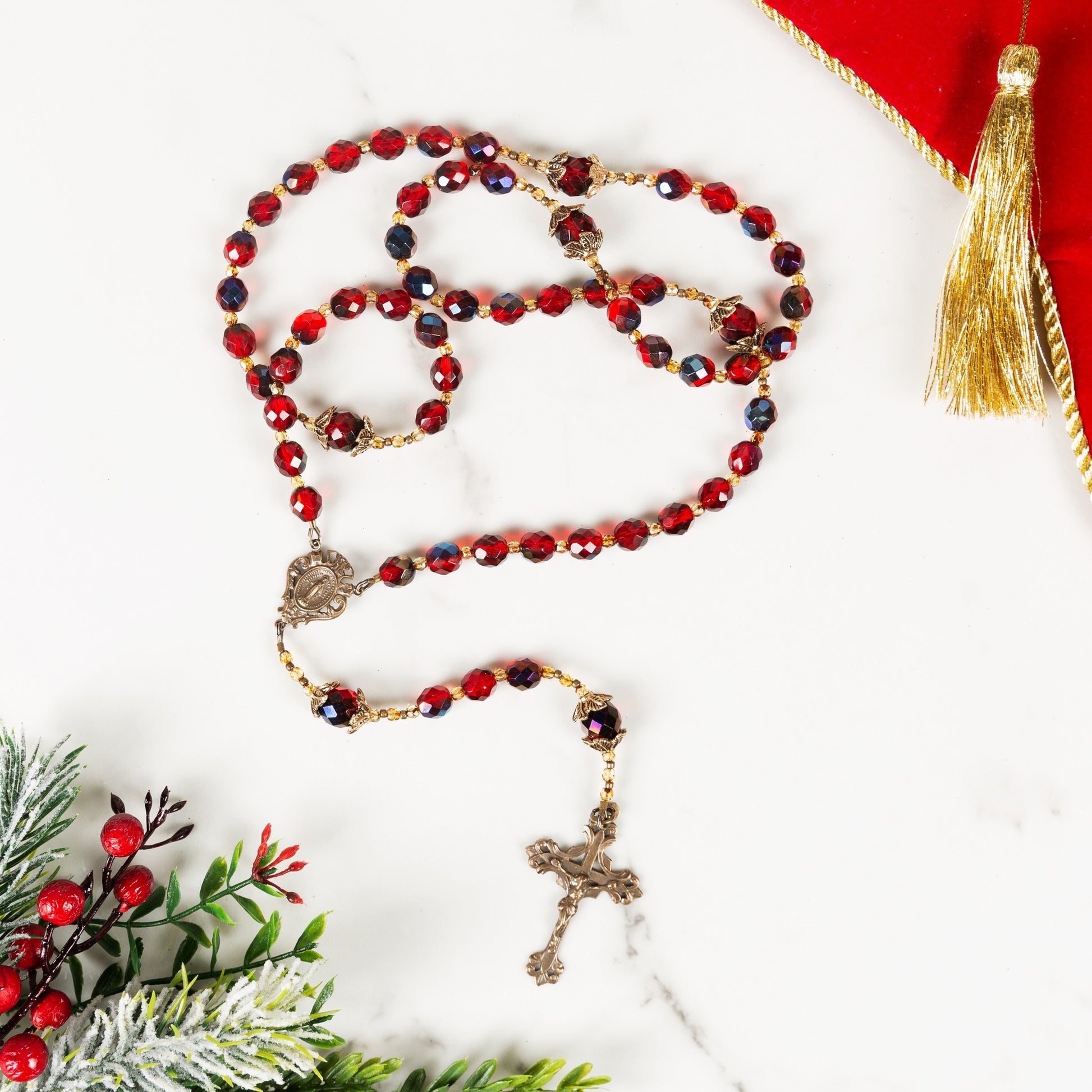 Joy To The World Red Rosary