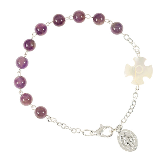 Amethyst Rosary Bracelet