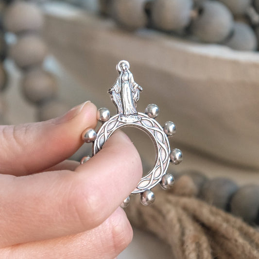 Miraculous Medal Finger Rosary Set