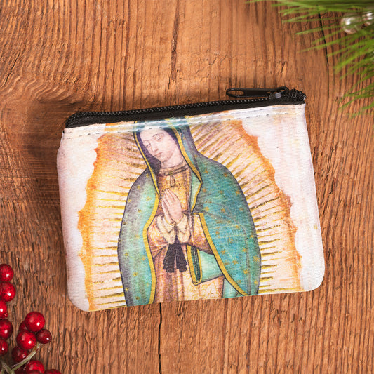 Personalized Guadalupe Tilma Rosary Pouch