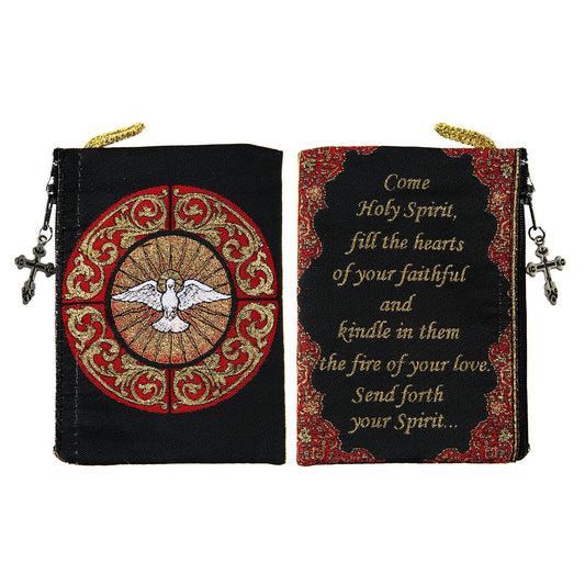 Holy Spirit Rosary Tapestry Pouch