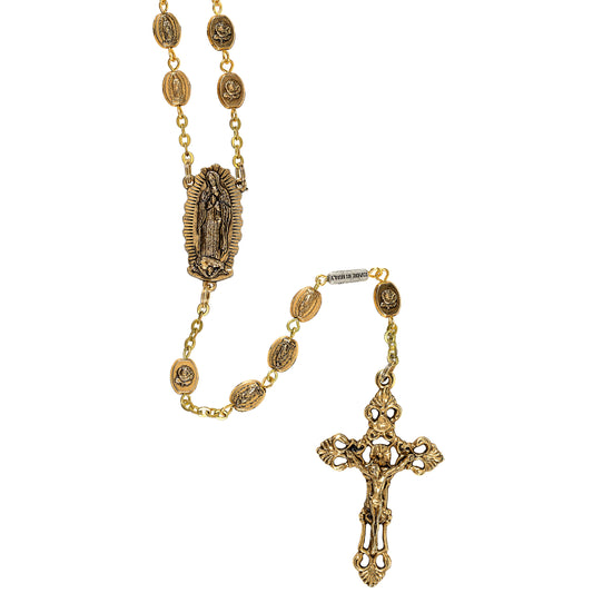 Guadalupe Gold Plated Ghirelli Rosary