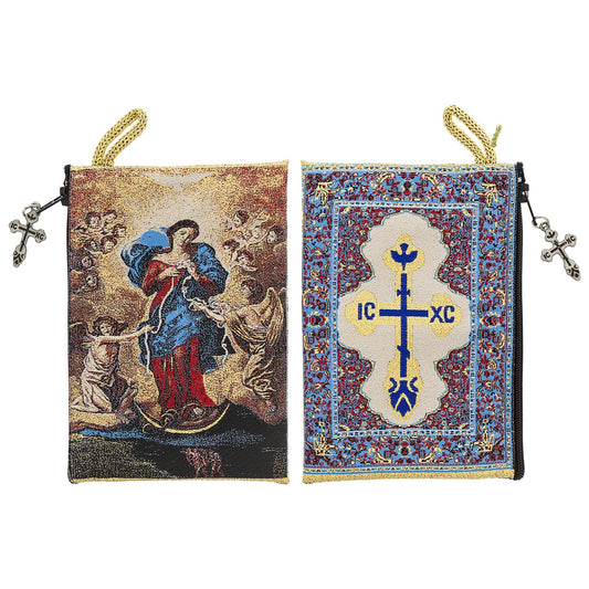 Mary Undoer of Knots Rosary Tapestry Pouch