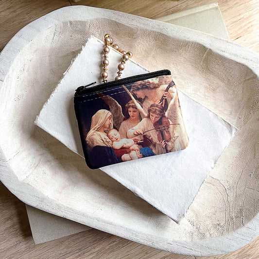 Personalized Song of Angels Rosary Pouch