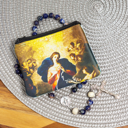 Mary Undoer of Knots Rosary Set