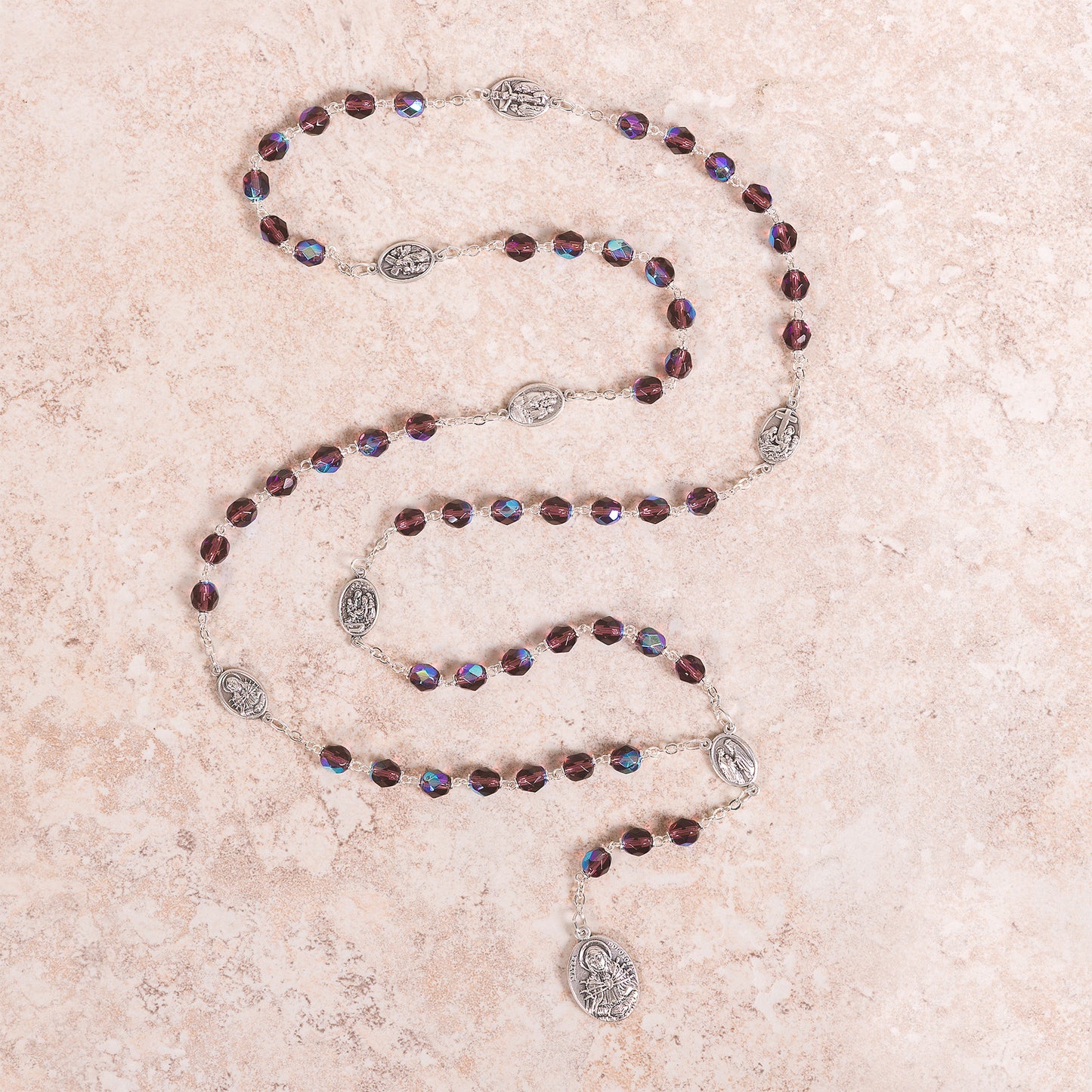 Dark Amethyst Seven Sorrows Chaplet