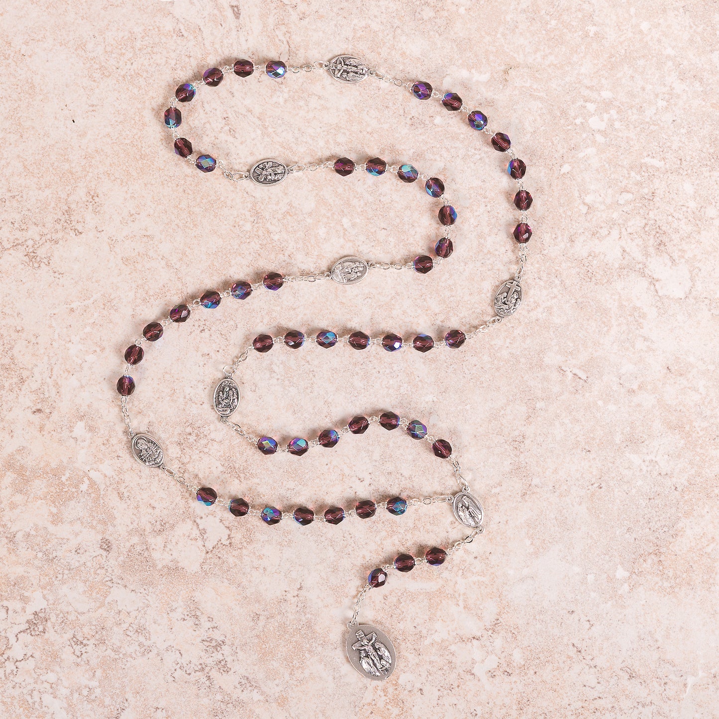 Dark Amethyst Seven Sorrows Chaplet