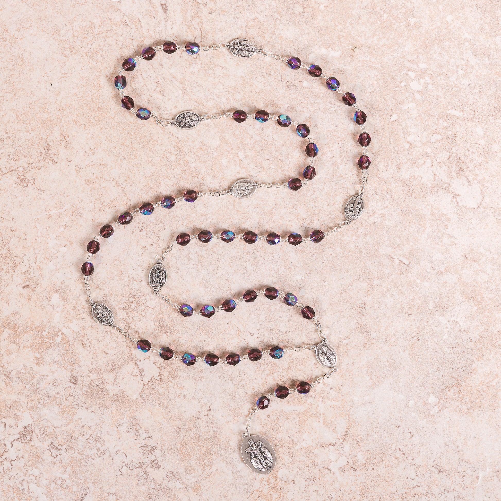 Dark Amethyst Seven Sorrows Chaplet