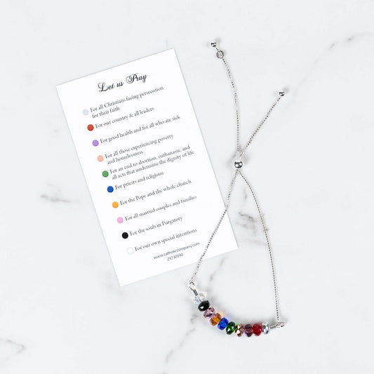 Sterling Jeweled Intentions Bracelet