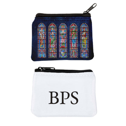 Personalized Chartres Cathedral Stained Glass Rosary Pouch