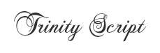 Preview of the font Trinity script